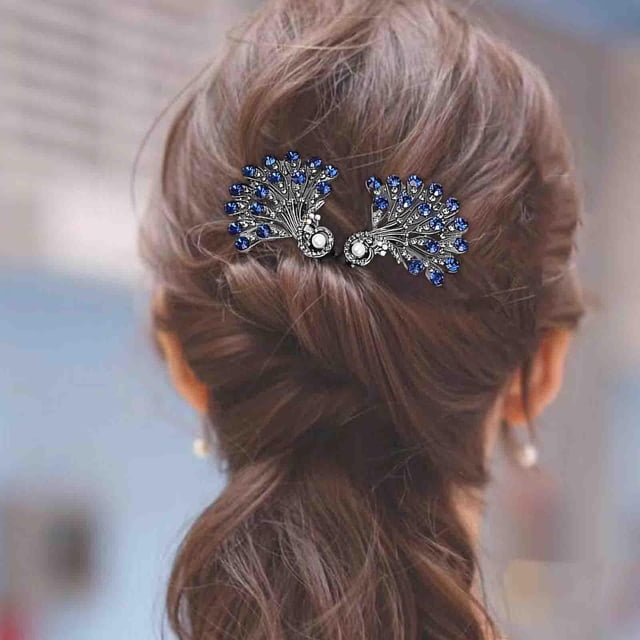 Moño para el cabello para mujer, rizador con diamantes de imitación, impresionante diadema, accesorios para el cabello, herramientas de estilismo para Estilo B Salvador Moño