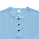 thumbnail image 5 of pstuiky Camisa de manga corta para hombre, Camisa de manga corta con cuello redondo y botones para hombre, color liso y ventilación camisas casuales para hombre xxl, 5 of 7