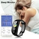 thumbnail image 5 of Reloj conectado gris plateado para mujeres, hombres y niños, resistente al agua IP68, reloj de pulsera conectado con podómetro de cardio, alarma para dormir, reloj inteligente deportivo con notificac, 5 of 5