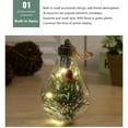thumbnail image 2 of 1PCS LED Christmas Balls/Christmas Decorations/Creative Simulation Light Bulbs/Christmas Tree Decoration Pendants Shatterproof Fillable Transparent for Christmas Wedding Birthday Party Decorations, 2 of 6