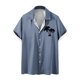 thumbnail image 1 of Camisas de Manga Larga para Hombres Blusa Cómoda de Cuello de Impresión, Camisa Casual de Poliéster para Uso Diario, de Fiesta Y de Primavera de Verano, 1 of 4