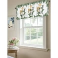 thumbnail image 6 of Curtain Valance for Windows,Elephant Tiger Giraffe Zebra Cartoon Animal Kitchen Valances Rod Pocket Short Curtains,Turtle Leaf Tropical Plant Window Treatment Panel for Bedroom Bathroom 54"x18", 6 of 7