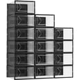 thumbnail image 1 of Caja de almacenamiento de zapatos Fluck, 15 unidades, transparente, apilable, 33 x 22 x 13 cm, 1 of 7