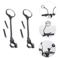 thumbnail image 2 of TEHAUX Bike Mirrors Handlebars Adjustable Clear Vision Plastic 2Pcs 14.7X3In, 2 of 7