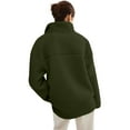 thumbnail image 5 of Maternity Winter Coat Winter Maternity Clothes Baby Wearing Jacket Baby Wearing Jacket Women Winter Warm Fleece Maternity Coats Full Zip 3 In 1 Babywearing Jackets Pregnancy Clothes, Army Green-L, 5 of 5