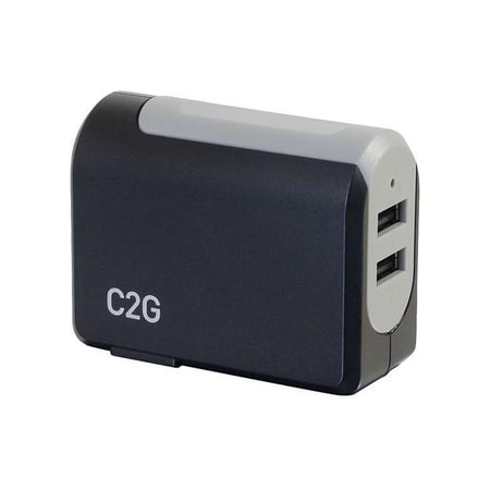 UPC: 0757120202769 | C2G 20276 Travel/Wall Charger for Universal-Black