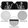 thumbnail image 6 of Uorisanigo Foldable Windshield Sun Shade for Jeeps Funny Skull Print Sun Visor Windshield Sunshade Fit for Jeep Gladiator 2020-2025/Jeep Wrangler TJ JK JL 2018-2025, Keep Car Interior Cooler, 6 of 7
