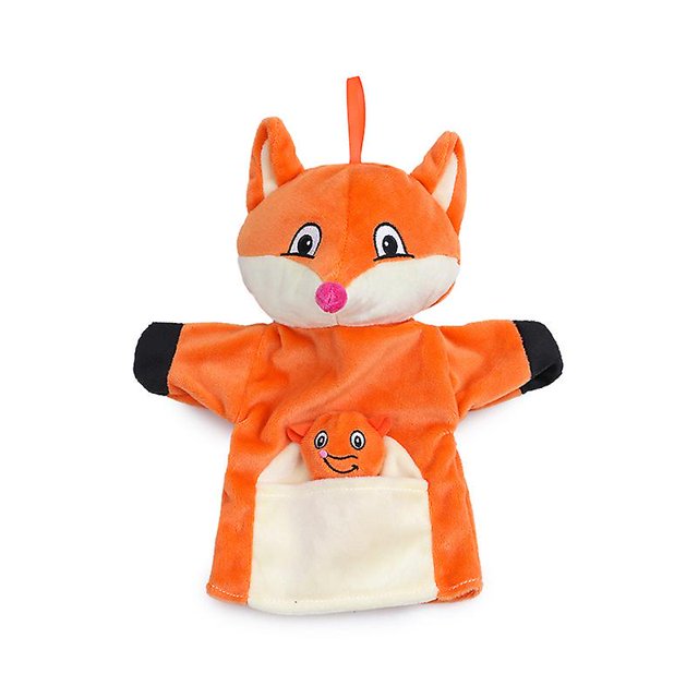 Marionetas de mano CHAO zorro juguetes de peluche para juegos de rol color naranja