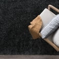 thumbnail image 6 of Bliss Rugs Transitional Solid Color 5'3'' Round Dark Gray Polypropylene Indoor Area Rug, 5'3'' Round, 6 of 7