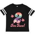 thumbnail image 3 of Inktastic 2nd Birthday Retro Flowers 2 Year Old Girl Girls Toddler T-Shirt, 3 of 5