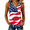Blue, variant on 4th of July Tank Tops for Women Independence Day Shirt American Flag T-shirt Summer Patriotic Tops Summer Baggy Tops Anniversary Merchandise Women Graphic Tees Red S