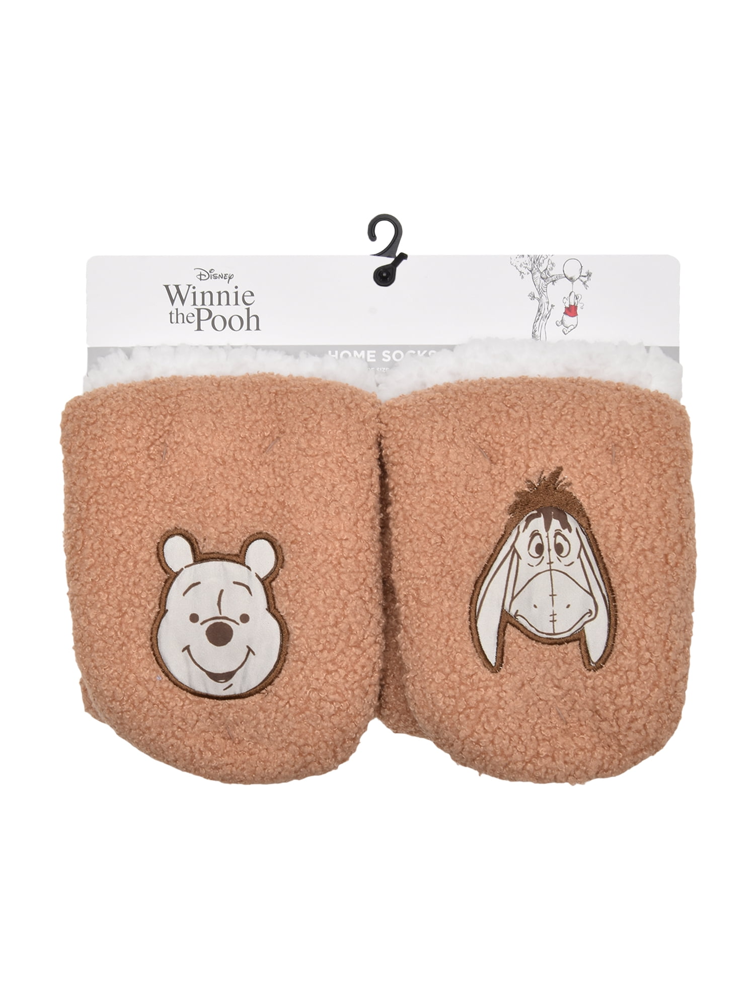 Disney Winnie the Pooh Womens 1-Pack Slipper Sock, Shoe Size 4-10