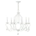 thumbnail image 5 of Livex Lighting Chesterfield Chandelier in Antique White, 5 of 8