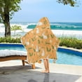 thumbnail image 6 of Toddler Hooded Beach Towel 24x50 Kids Bath Towels Soft Quick Dry for Swim Pool Boys Girls Rabbit and Carrot, 6 of 7