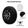 thumbnail image 2 of Gukieu Underwater World Animals Print Car Tire Cover, Adjustable Waterproof and Dustproof Tire Protection Cover, Suitable for SUV, Truck, Van-17 inch, 2 of 6