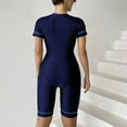 thumbnail image 6 of Women's Color Block Rash Guard UPF 50 Surf Suit Knee Length Wetsuit, 6 of 6