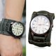 thumbnail image 4 of Reloj de retro para hombres Longitud de correa 29.5 cm Negocio informal San Valentín Movimiento de retro verde Sunnimix reloj de pulsera, 4 of 7