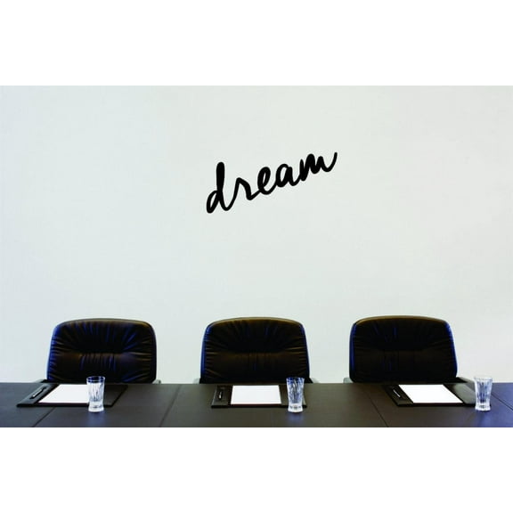 Custom Wall Decal Sticker - Dream Text Lettering Life Quote Home Decor 16x40"