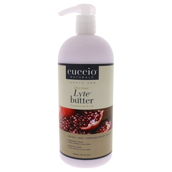 Ultra Sheer Lyte Butter - Pomegranate and Fig by Cuccio Naturale for Unisex - 32 oz Body Butter