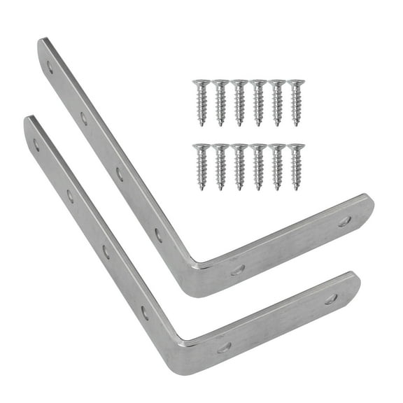 QZS 2pcs Metal Furniture Anchors for Kid Proofing,Furniture Wall Anchor,Furniture,Dresser,Bookshelf Falling Prevention Device for Children