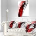 thumbnail image 3 of Designart 3D Pink Silver Vertical Lines - Abstract Throw Pillow - 12x20, 3 of 5