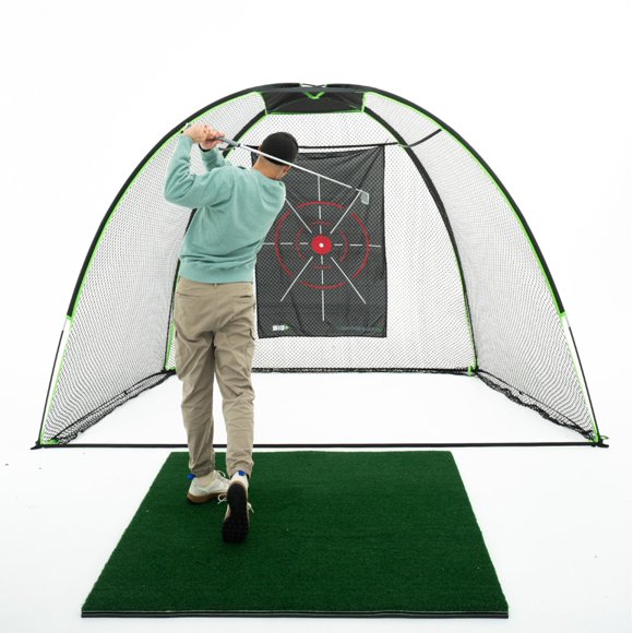 Hitting Net The Indoor Golf Shop de 3 x 2 m con objetivo para interiores y exteriores