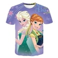 thumbnail image 1 of Camisetas de manga corta para niños Frozen 2, camisetas para niñas y niños, camisetas casuales de verano, camisetas de 1 a 14 años, camisetas de Elsa para niños, ropa 14T Gao Jinjia LED, 1 of 2