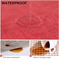 thumbnail image 5 of decorUhome Faux Leather Placemats Set of 6, Waterproof Wipeable Heat Resistant PU Table Mats for Dining, Red, 11.8" x 17", 5 of 11