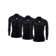 thumbnail image 1 of Playera Deportiva ZAPARI Manga Larga Unisex Licra de Compresion Comoda y Fresca Pack 3 Negro G, 1 of 9