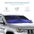 thumbnail image 3 of Kdxio Steel Skull Print Windshield Sun Shade, Foldable Sun Blocker for Car,Truck,SUV Automotive Interior Sun Protection,Reflective Shade for Front Windshield(Medium), 3 of 7