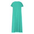 thumbnail image 6 of ClodeEU Womens Short Sleeve Round Neck Midi Dress,Elegant Classy Ruffle Sleeve Scoop Neck Dress Green,Womens Plus XL, 6 of 7