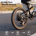 thumbnail image 5 of RUNDEER 20'' Electric Bike for Age 6-13, Kids Ebike, 250W, 48V/20Ah, 20MPH, 32 Miles Range, 2849 by TÜV Certificated, Black, 5 of 9