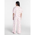 thumbnail image 2 of Way to Celebrate Women's Hacci Knit Short Sleeve Sleep Top, Sizes XS to 3X, 2 of 4