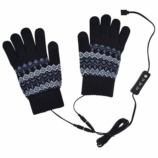 Funicet Warm Winter Gloves,Gloves for Winter,Winter Gloves Heated and Warm Gloves All Finger Adjustable Temperature Heating Gloves Removable and Washable
