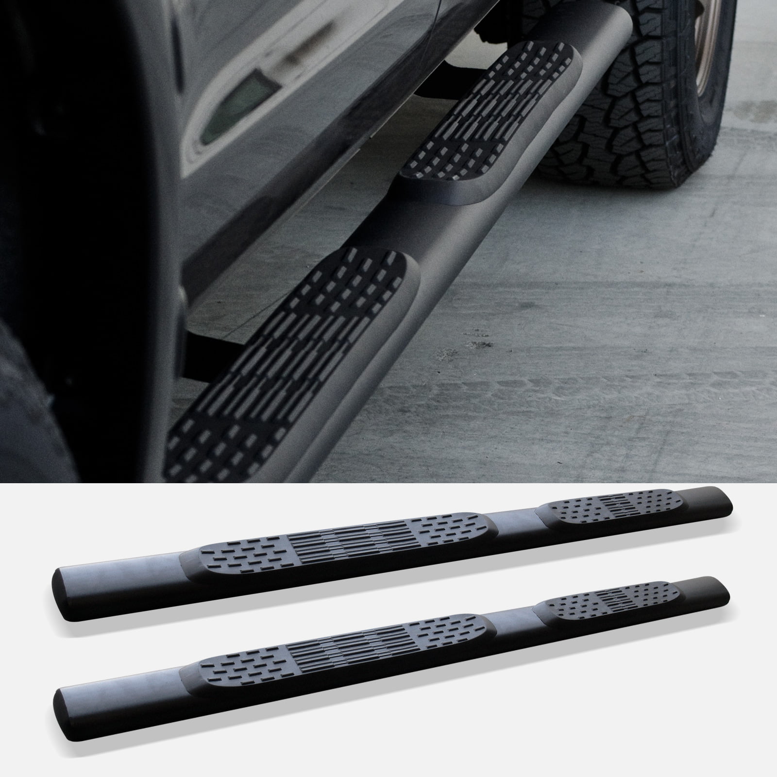 For 2005-2020 Nissan Frontier Crew Cab 3Nerf Bar Running Board Side Step BLK BD