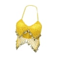 thumbnail image 2 of Traje de danza del vientre Yinane con Top corto de lentejuelas Amarillo, 2 of 8