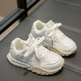 thumbnail image 5 of Shoes for Girls Girls Sneakers Children's Sneakers 2025 Spring And Autumn New Girls' Mesh Casual Shoes Boys' Dad Shoes Breathable And Lightweight Little White Shoes, 5 of 8