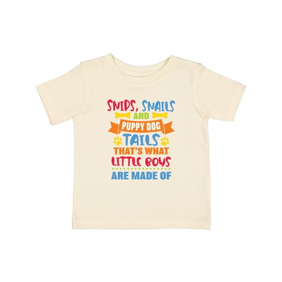 Inktastic Snips Snails and Puppy Dog Tails That's What Little Boys Boys Baby T-Shirt