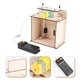 thumbnail image 5 of FELTECHELECTR Puerta de madera automática de elevación para bricolaje, modelo STEM, juguetes educativos, modelo de puerta de casa, material didáctico eléctrico sin batería, 5 of 7