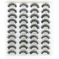 thumbnail image 1 of Pestañas postizas 20 pares: volumen natural 3D pestañas de visón sintético 4 estilos paquete de pestañas esponjosas, 1 of 5