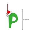 thumbnail image 2 of Moocorvic Christmas Ornaments 26 Initial Letter Christmas Stocking Name Tags,DIY Craft Gifts(P), 2 of 3