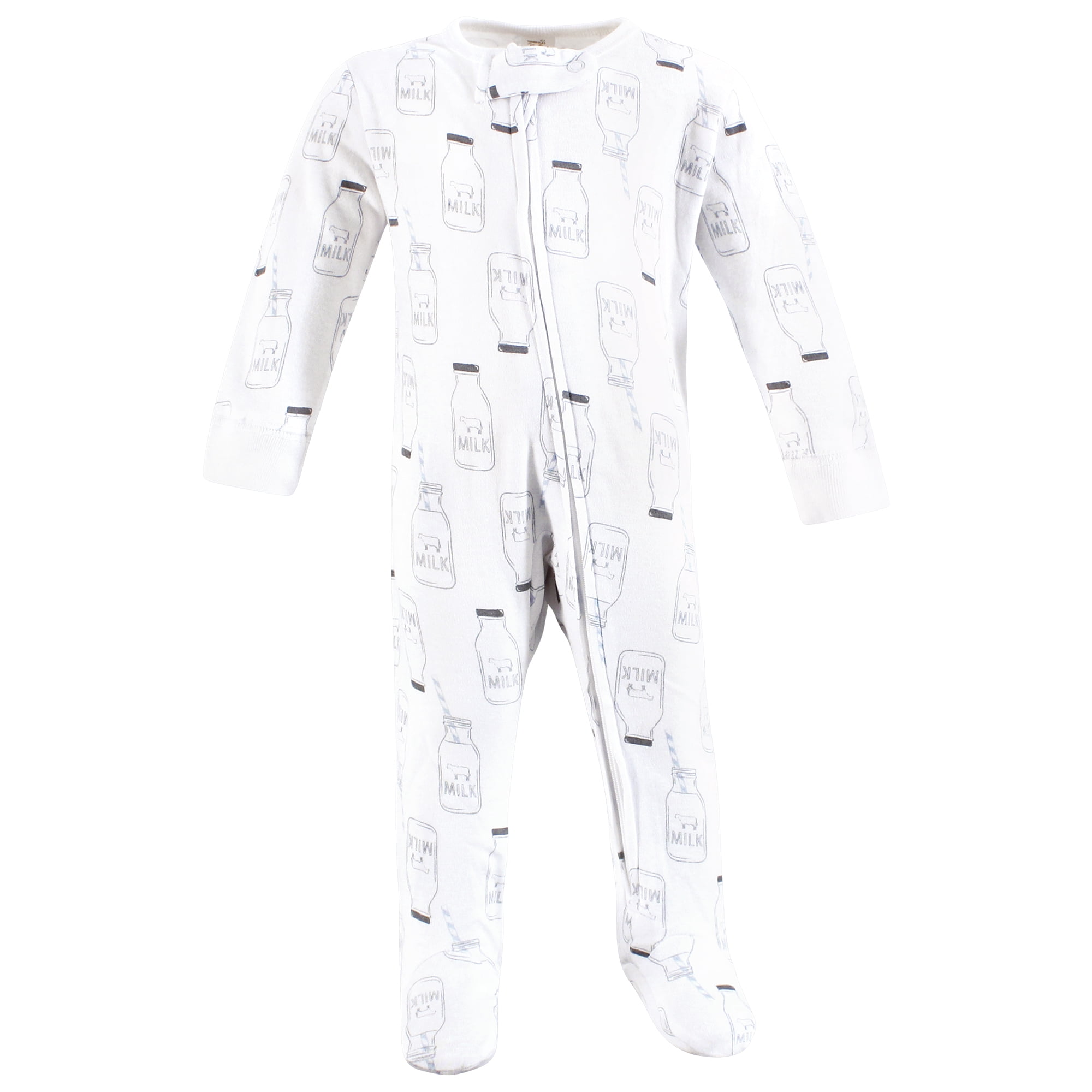 Touched by Nature Unisex Baby Organic Cotton Sleep and Play, Cookies And Milk, 3-6 Months
