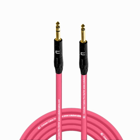 Coluber Cable 1/4" TRS Male to 1/4" TS Male Pro 3-Pin Microphone Connector