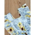 thumbnail image 5 of Newborn Baby Girls Summer Romper Ruffle Sleeve Floral Jumpsuit Bodysuit Headband 2PCS Clothes Outifis, 5 of 9