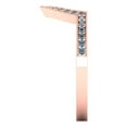 thumbnail image 4 of 0.25 ct Brilliant Round Cut Synthetic Moissanite 18K Rose Gold Stackable Band SZ 8.25, 4 of 6