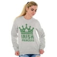 thumbnail image 5 of St Patricks Day Irish Princess Women Crewneck Sweatshirt Brisco Brands S, 5 of 6