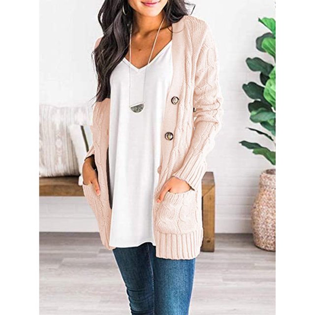 Suéteres Tipo Cárdigan Para Mujer, Cárdigan De Punto Torcido De Otoño E Invierno Para Mujer, Cárdigan Con Botones De Manga Larga, Elástico, Elegante Para Informal Para Fiesta