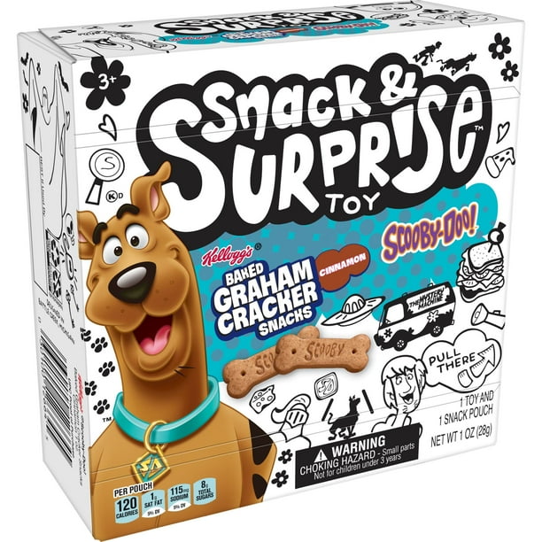 Kellogg's SCOOBYDOO! Cinnamon Baked Graham Cracker Snacks, 1 oz