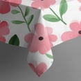 thumbnail image 5 of Pioneer Flower Floral Print Pattern Square Tablecloth,Waterproof Square Table Cover,Wipeable Spillproof Washable Table Cover for Home Kitchen Party Decor 52"x52"(132x132cm), 5 of 6