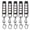 5pcs LOCK Black-White-433MHz, variant on Universal 433MHz Cloning Remote Control 4 Buttons | 5 Pack | Garage Door Opener, Electric Gate, Car Alarm Replacement Key Fob
